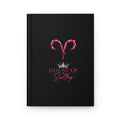 Printify Aries HOS hardcover journal with matte finish, featuring signature design and lined paper for writing and notes.