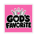 God's Favorite I Kiss-Cut Sticker