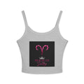 Aries HOS women's spaghetti strap tank top by Printify, lightweight sleeveless top with thin straps and fitted style.