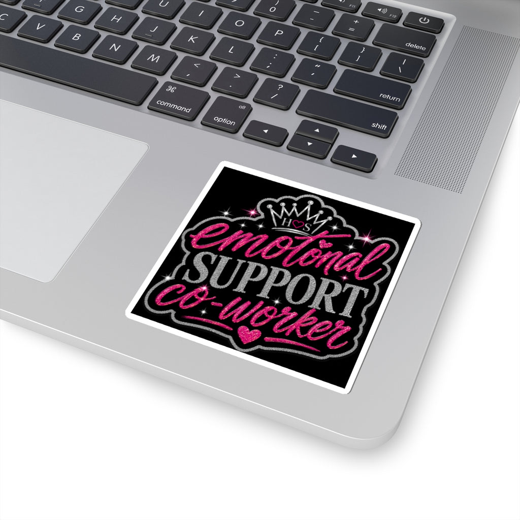 Emotional Support Co-worker I Kiss-Cut Sticker