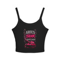 Aries HOS women's spaghetti strap tank top in knife style, featuring a fitted design and thin straps on a plain background.