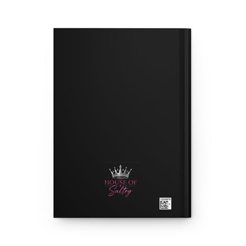 Printify Aries HOS hardcover journal with matte finish and knife design, featuring durable paper pages for writing and note-taking.