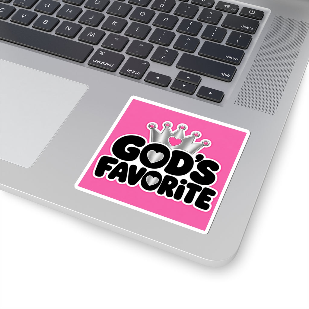 God's Favorite I Kiss-Cut Sticker