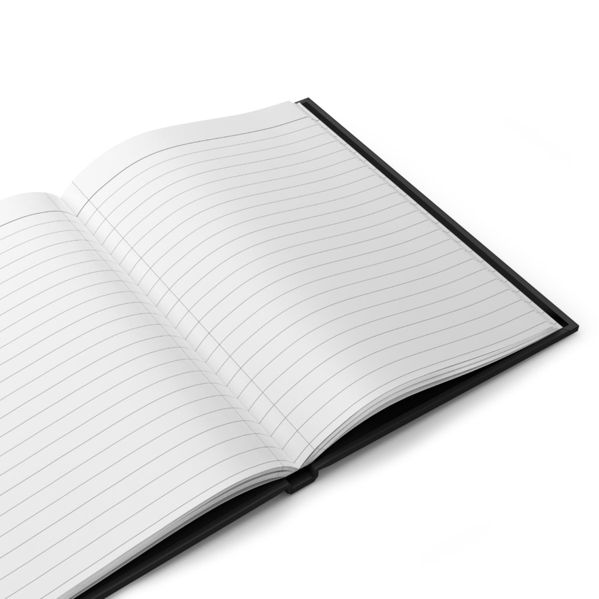 Aries HOS hardcover journal with matte finish and knife design by Printify, featuring a textured paper cover and stitched binding.