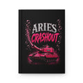 Printify Aries HOS hardcover journal with matte finish, featuring artistic crashout design on a durable paper product.