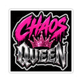 Aries Kiss-Cut Sticker featuring Chaos Queen design, printed on paper, colorful illustration on a flat surface.