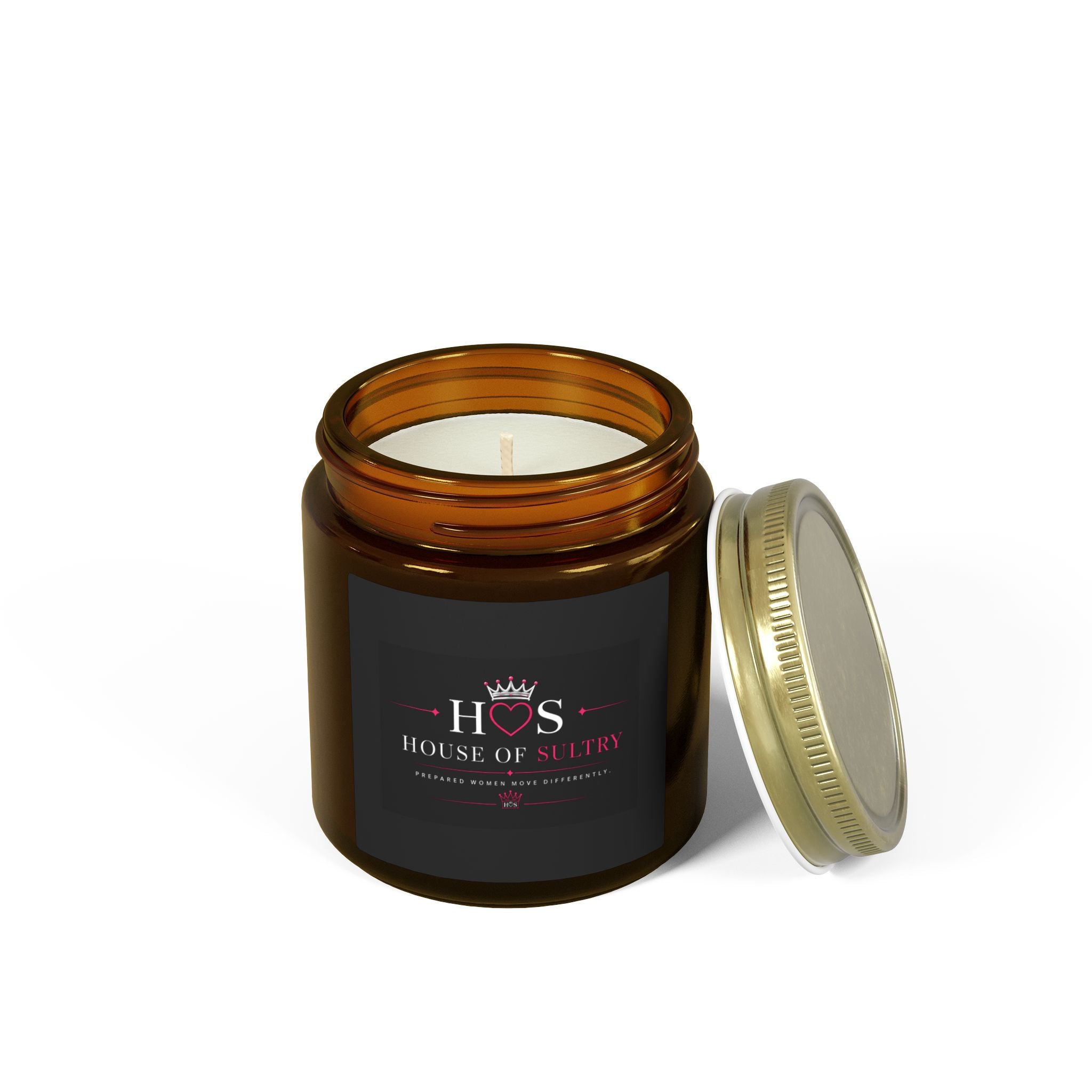 HOS Coconut Apricot Wax Candle I 4oz Soy Blend Jar