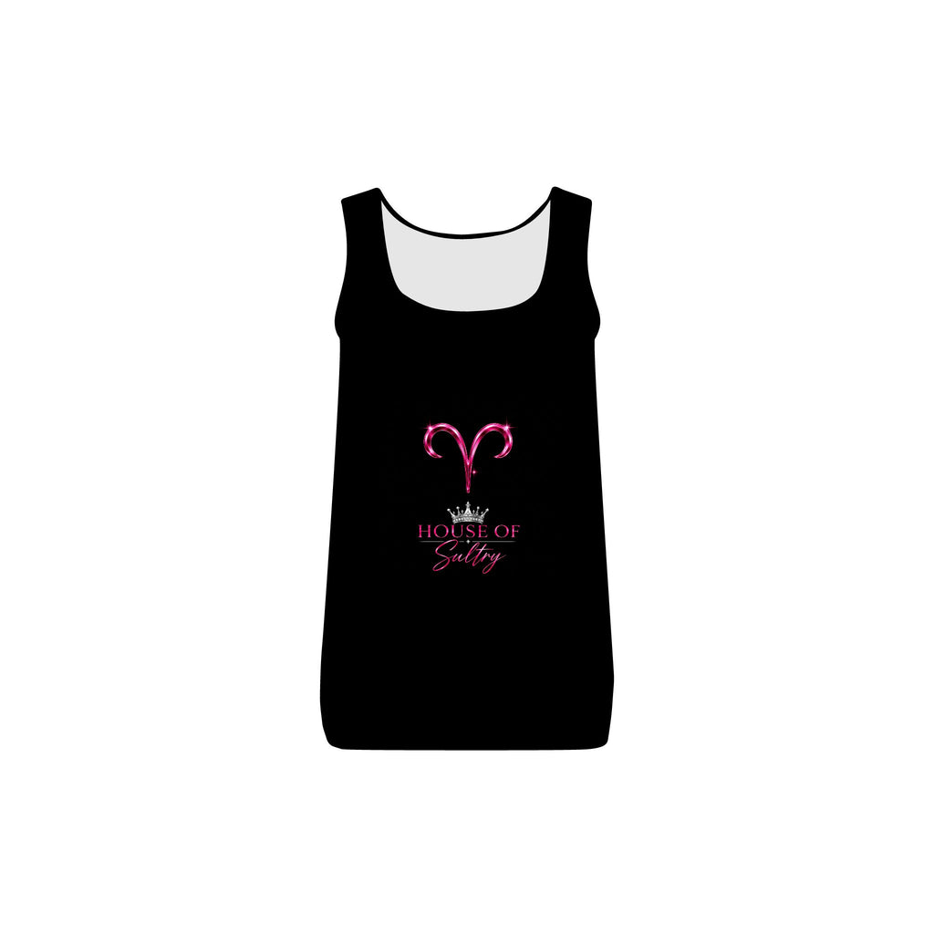 Aries HOS women's baby rib tank top by Printify, fitted sleeveless shirt with soft fabric and signature design details.