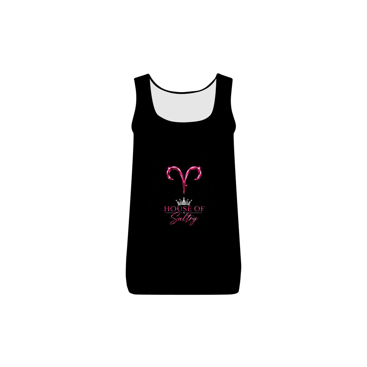 Aries HOS women's baby rib tank top by Printify, fitted sleeveless shirt with soft fabric and signature design details.