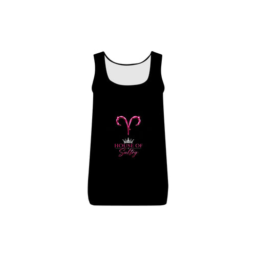 Aries HOS women's baby rib tank top by Printify, fitted sleeveless shirt with soft fabric and signature design details.