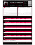 Catering Coordination Planner | Printable | 8.5 x 11