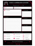 Daily Command Center | Printable | 8.5 x 11