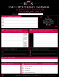 Executive Weekly Overview & Priority Planner -2 | Printable | 8.5 x 11