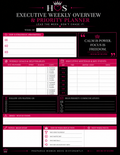 House of Sultry Executive Weekly Overview Collection 4-Week Luxury Planning System | Printable Bundle | 8.5 x 11