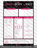 Printable Daily Wellness Planner by HouseOfSultry, 8.5 x 11 inches, featuring organized sections for health, goals, and daily tracking.